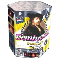 Рембрандт, новый салют-картинка 1 дюйм на 19 залпов (марка 